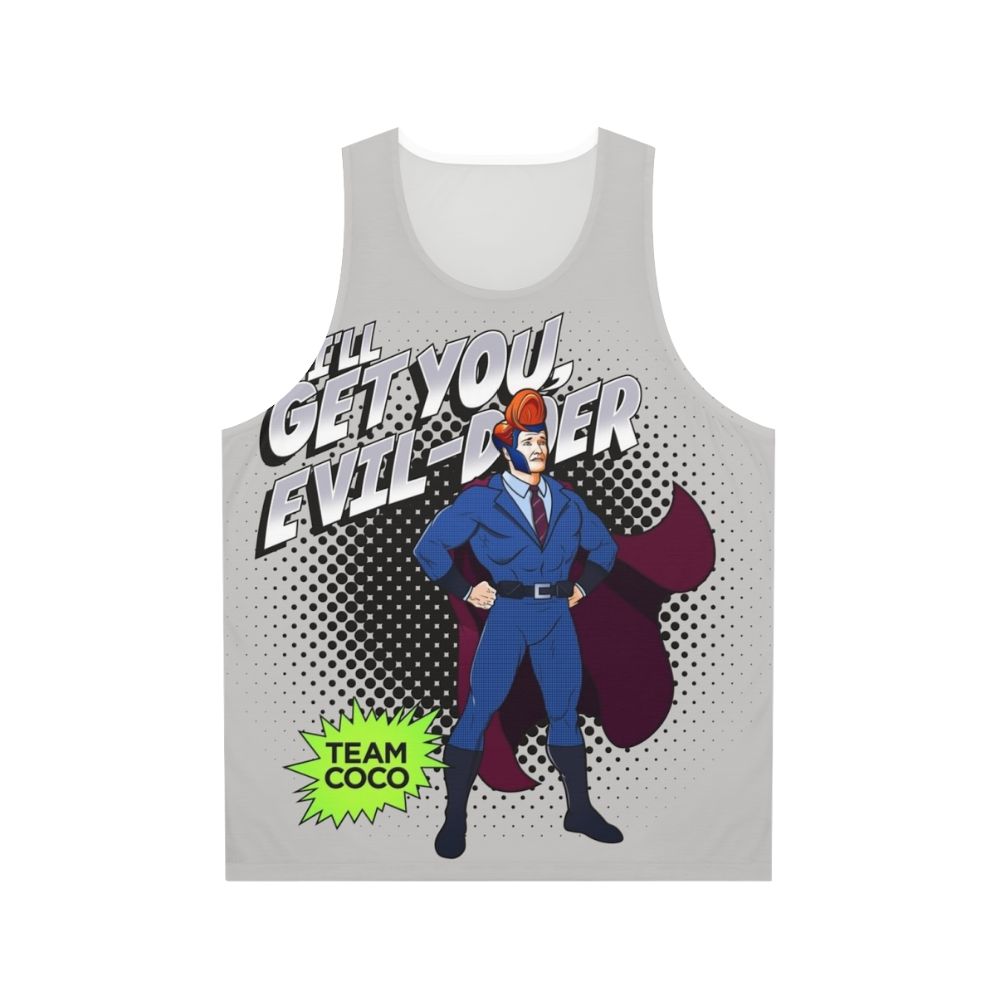 Unisex superhero tank top for team coco fans