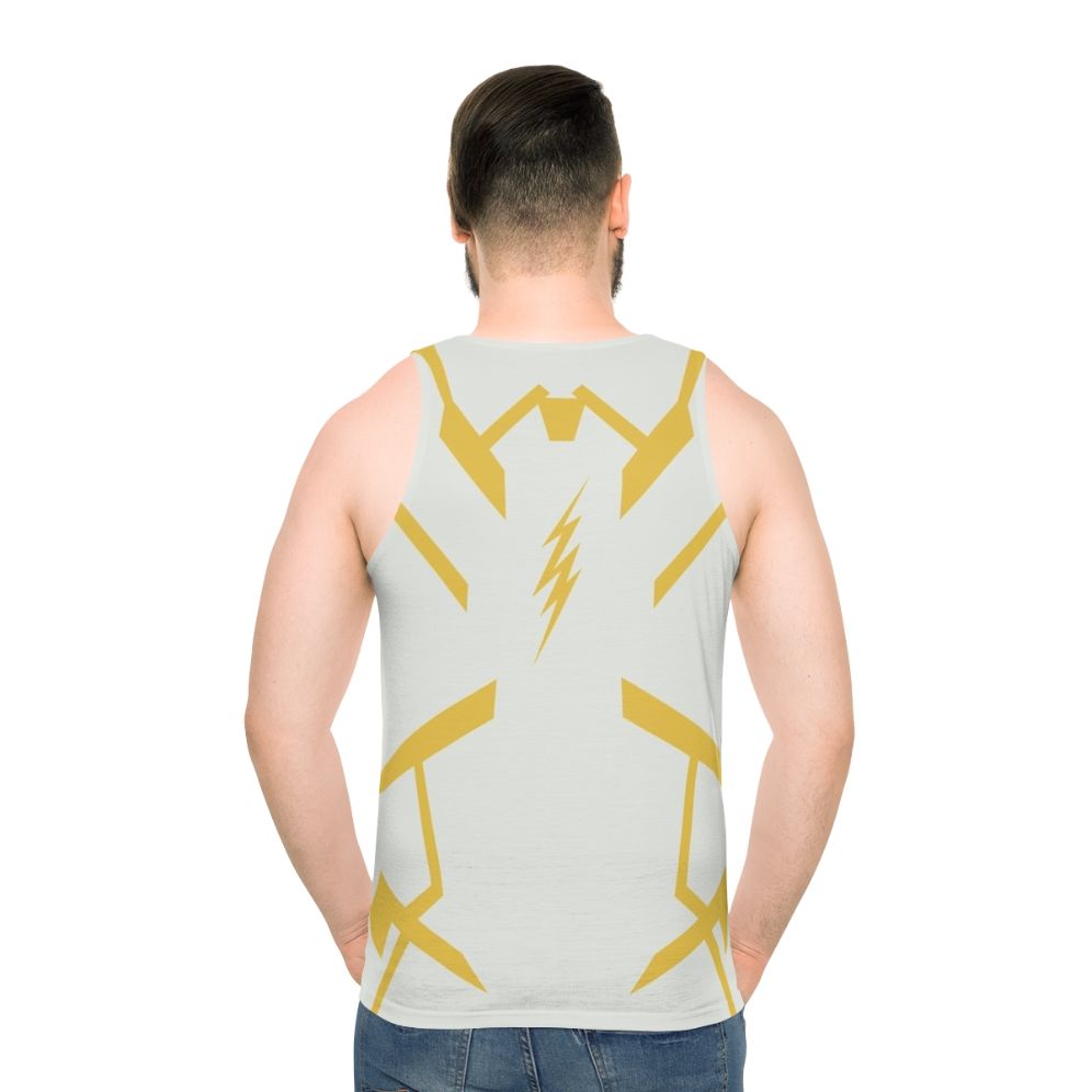 Unisex superhero tank top with the Flash and Legends of Tomorrow inspired design