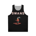 Unisex swan design tank top