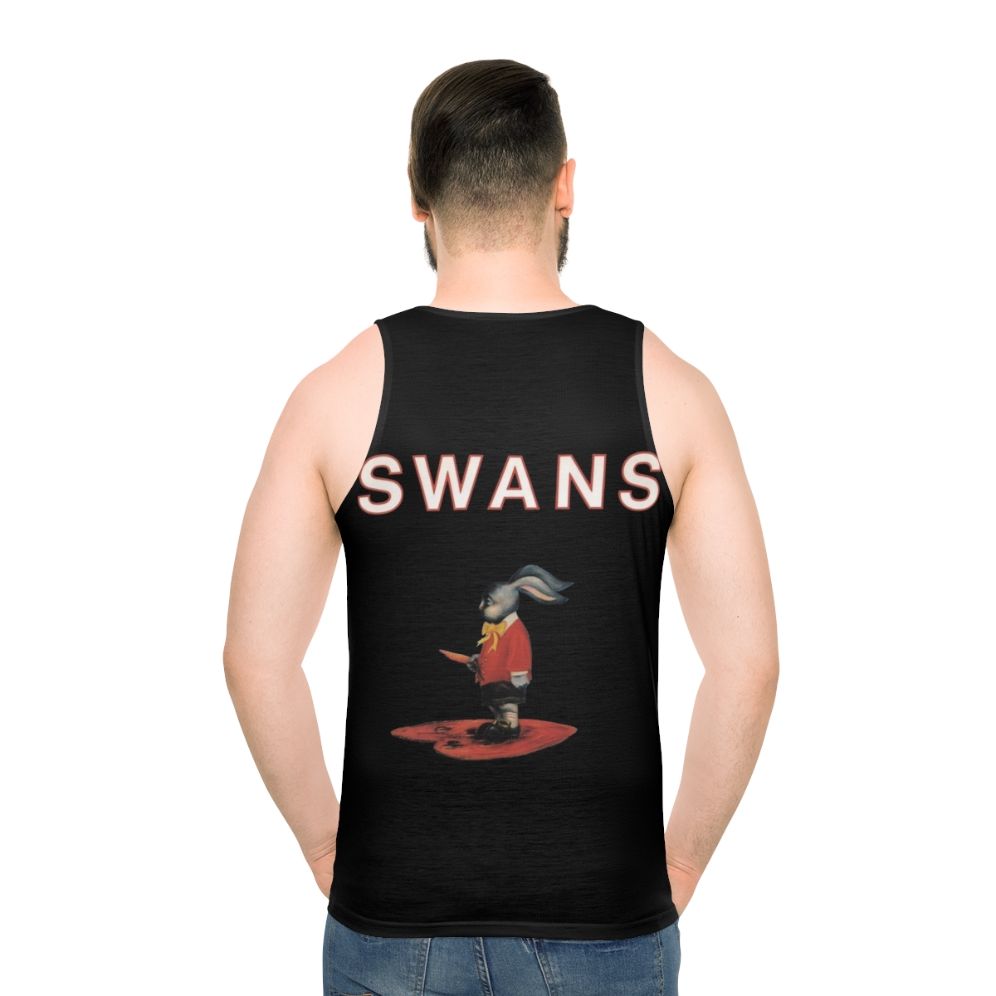 Unisex swan design tank top