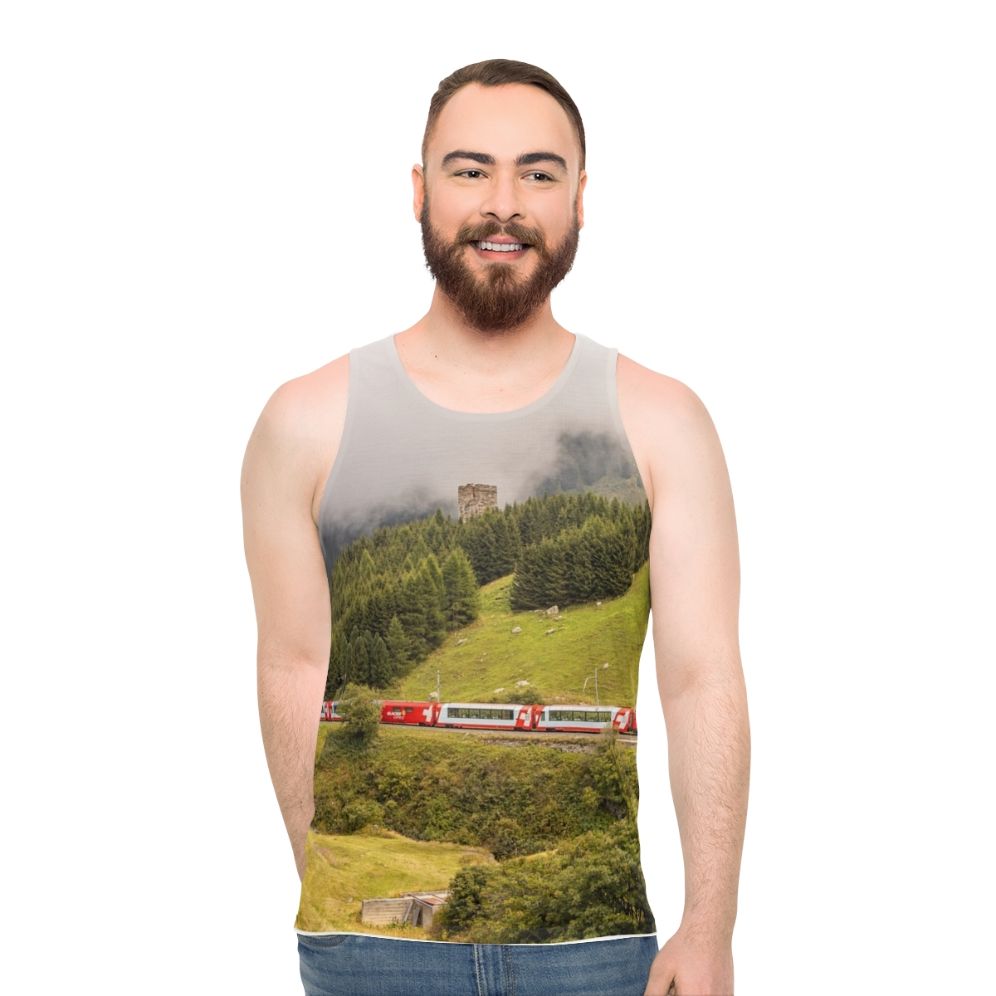 Unisex Swiss Railways Glacier Express Tank Top