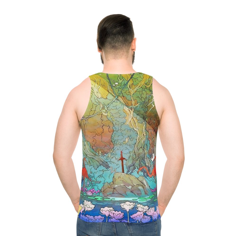 Unisex sword fantasy tank top