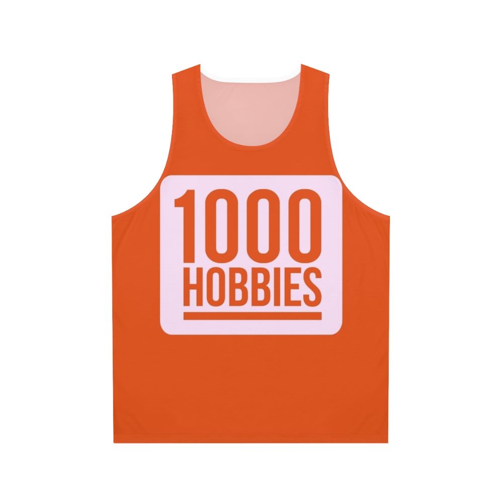 Unisex tank top with 1000 Hobbies logo