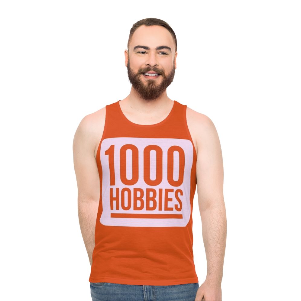 Unisex tank top with 1000 Hobbies logo