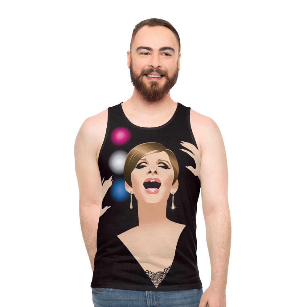 Unisex tank top with alejandro mogollo art design