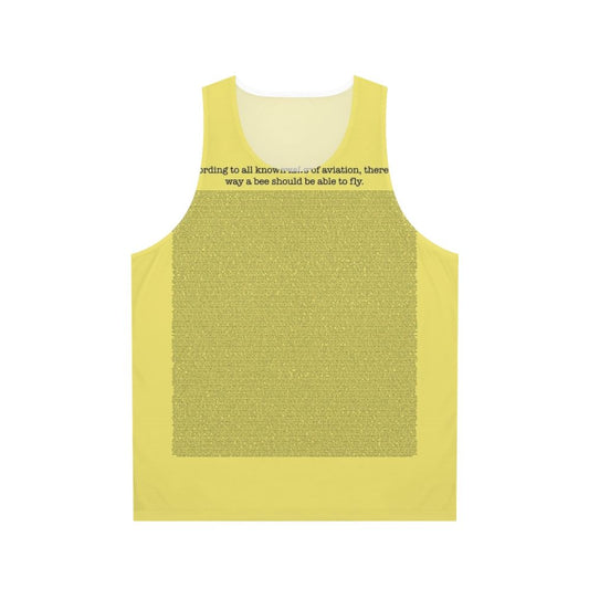 Unisex tank top with the entire Bee Movie script