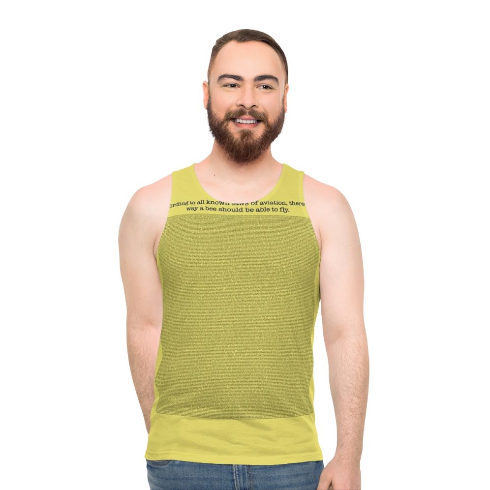 Unisex tank top with the entire Bee Movie script