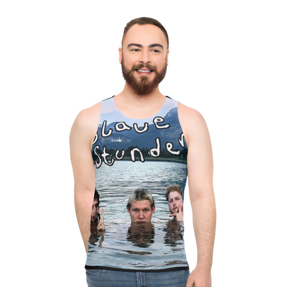 Unisex tank top featuring "Blue Hours" album 2023 by German rap band