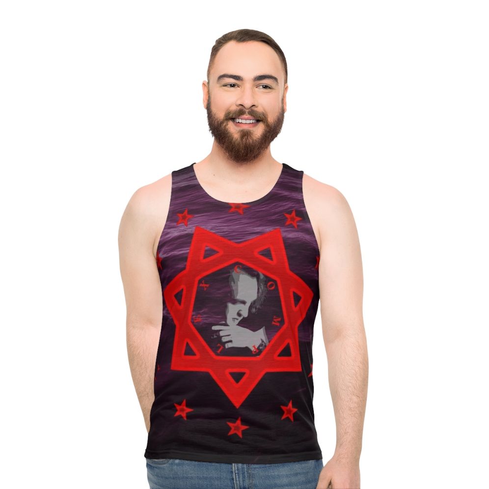 Unisex tank top with Cassandra Complex band logo