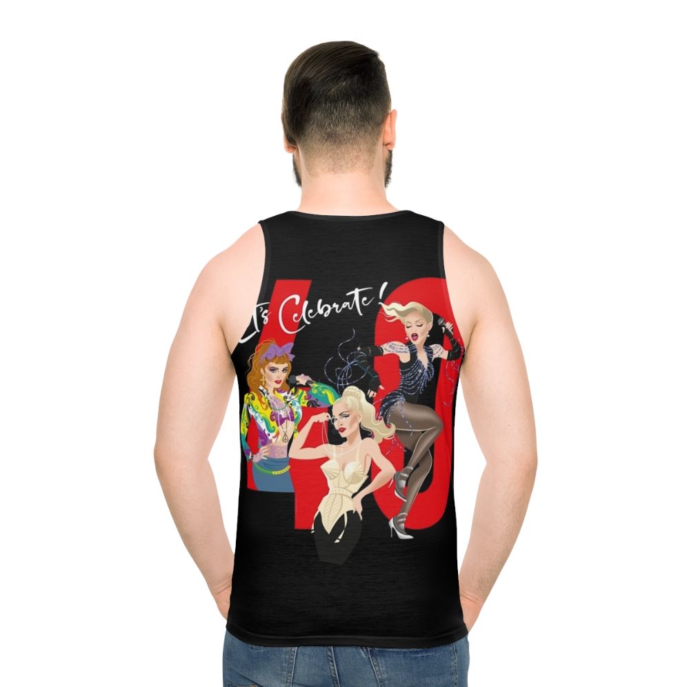 Unisex celebration-themed tank top