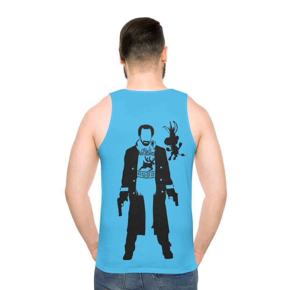 Unisex tank top with movie and anime-inspired minimal design