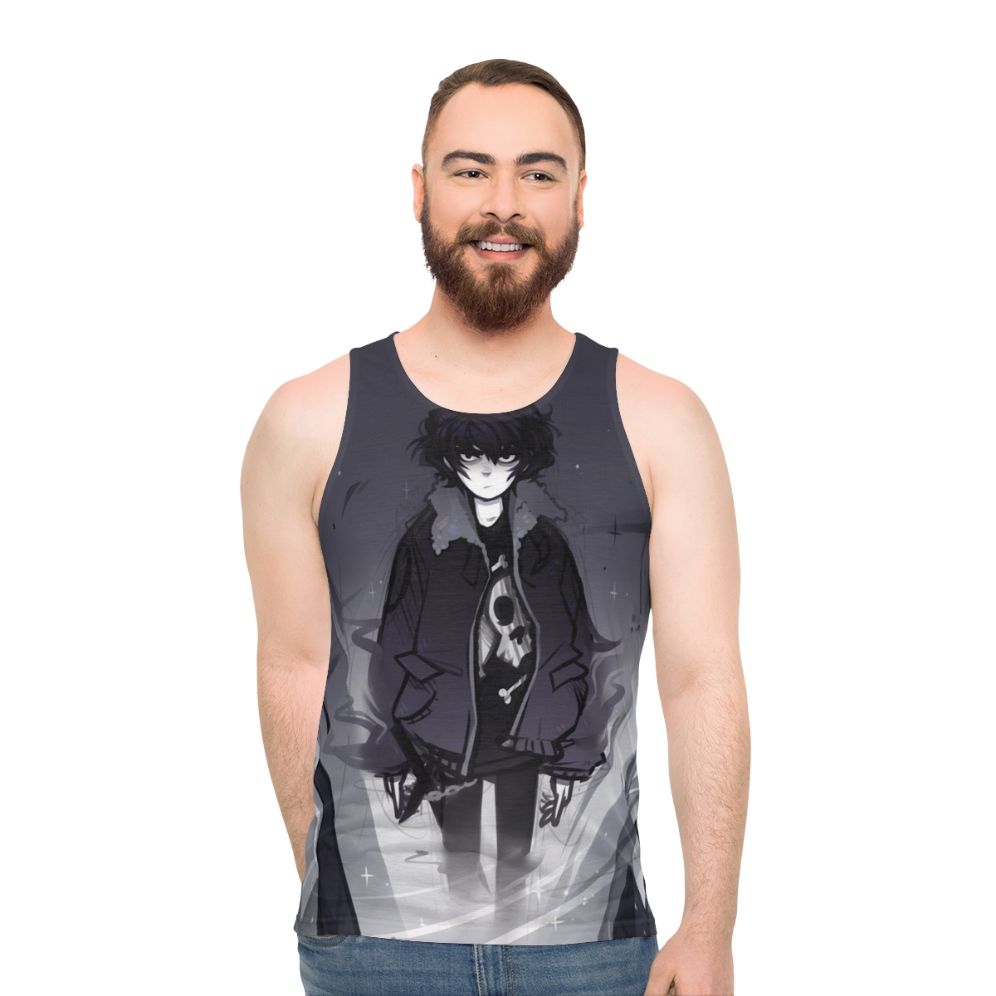 Unisex tank top with dark and supernatural design