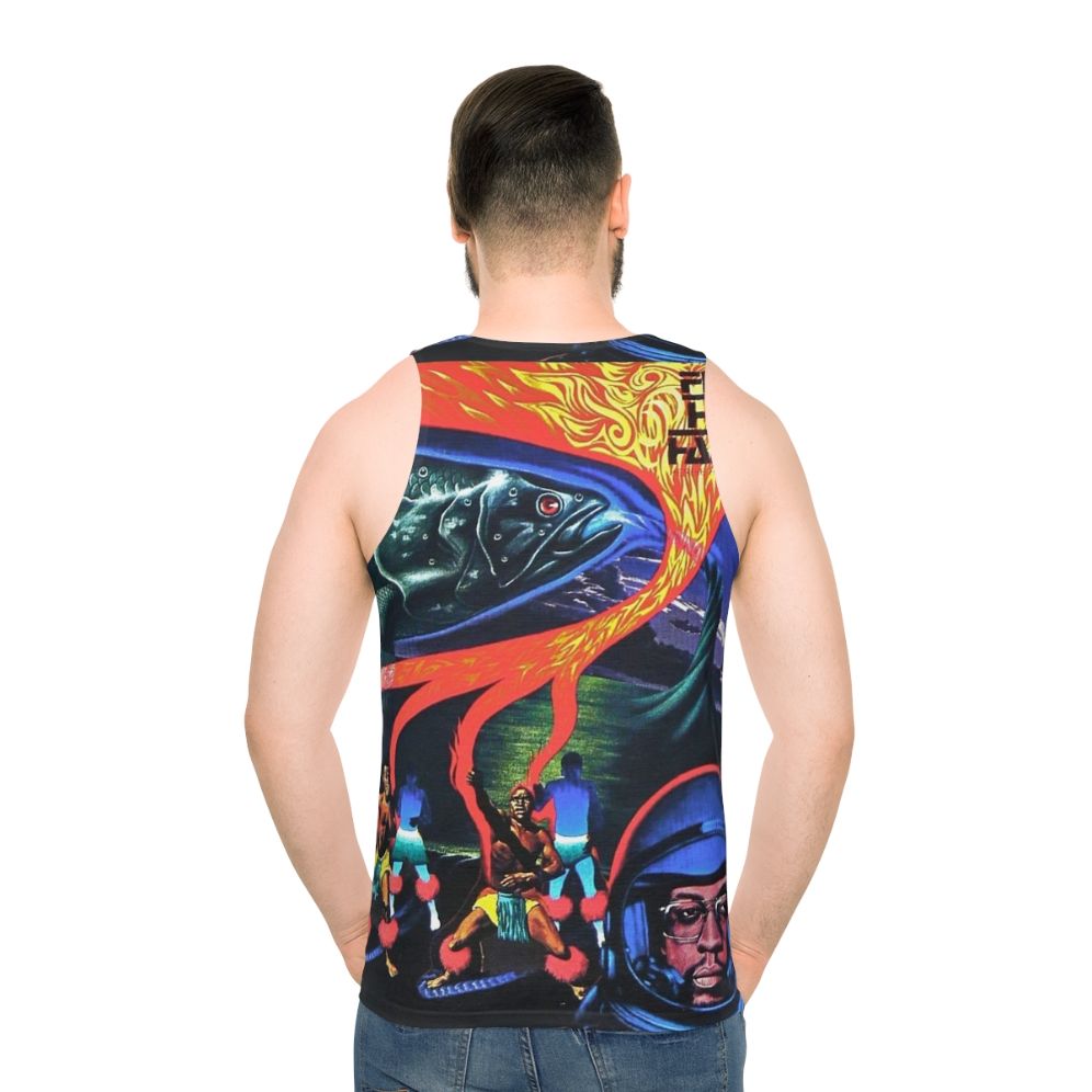 Unisex tank top with Flood album cover art