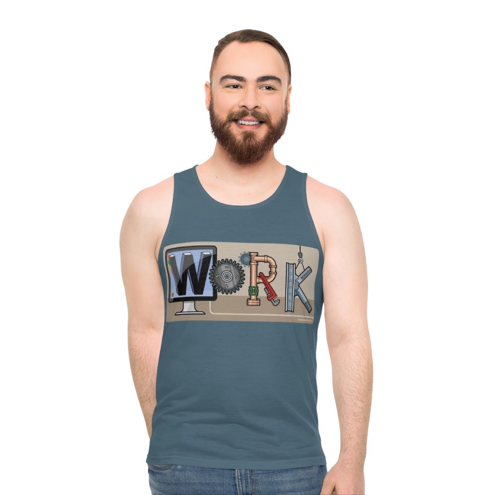 Unisex tank top for work and industrial environments
