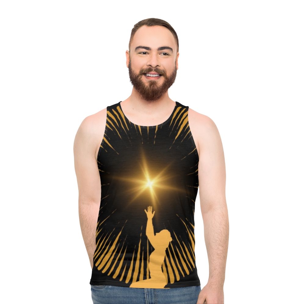 Unisex tank top with graphic design