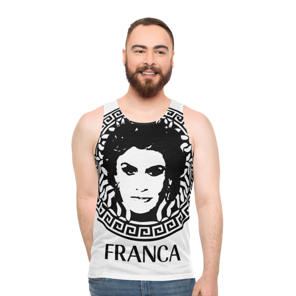 Unisex tank top featuring Greek mythology's Gorgon