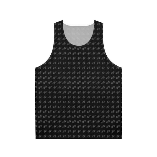 Unisex tank top with "If You Can Read This, You're Too Close" text