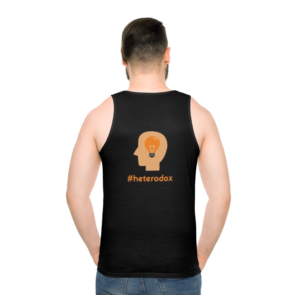 Unisex tank top for independent and centrist-minded individuals