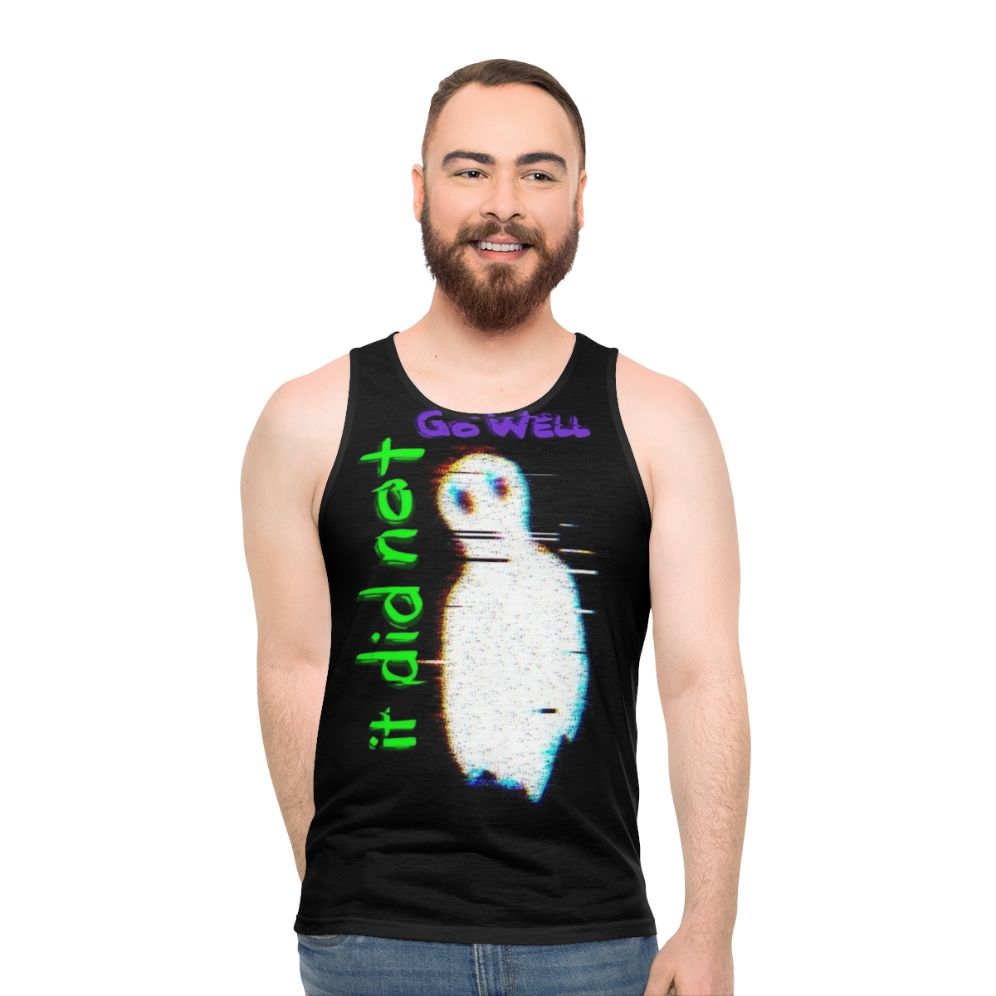 Unisex tank top with "It Did Not Go Well" design