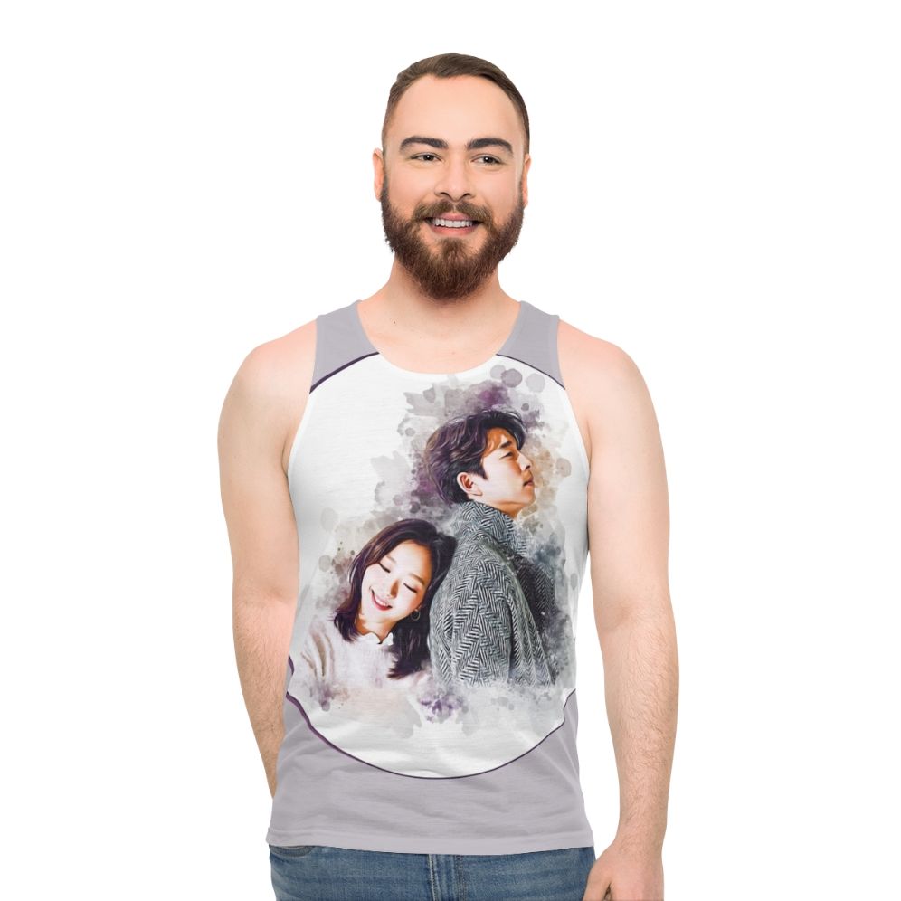 Unisex tank top with Korean drama-inspired design