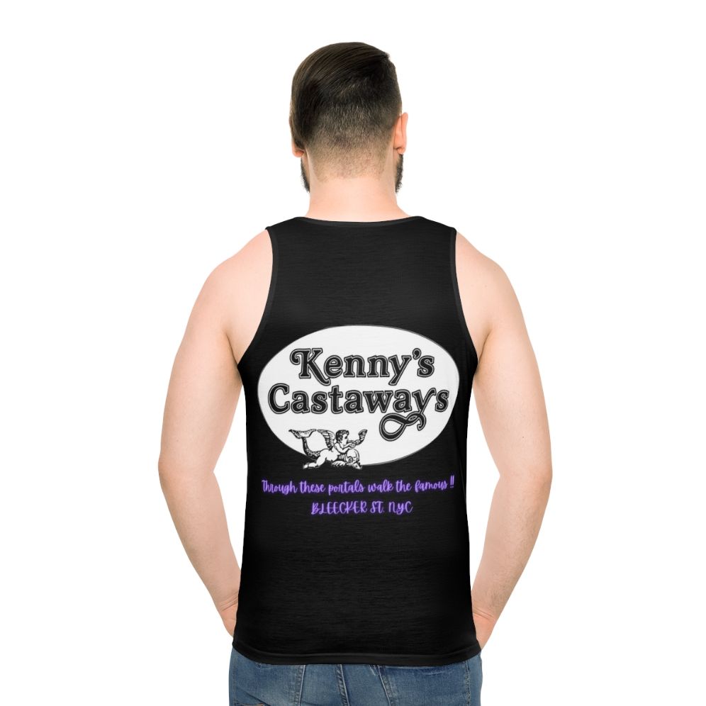 Unisex tank top with Kenny's Castaways NYC logo