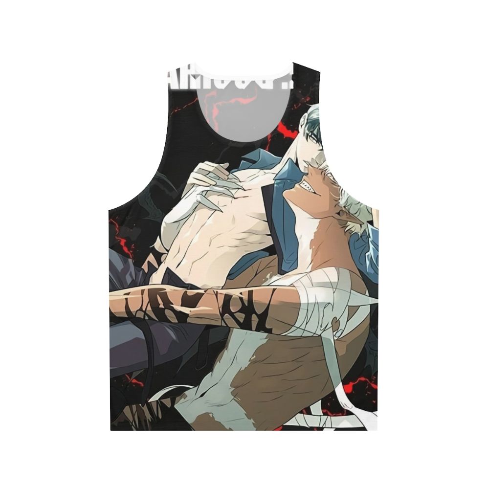 Unisex tank top with korean art, manga, manhua, and manhwa lovers design
