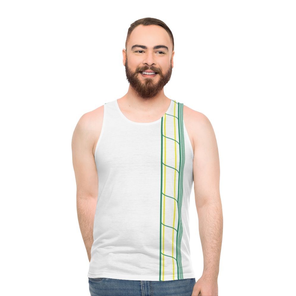 Unisex tank top for LGBTQ pride and incontinence care