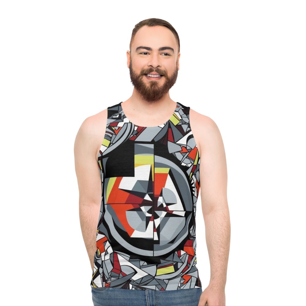 Unisex tank top with the meaning of music design