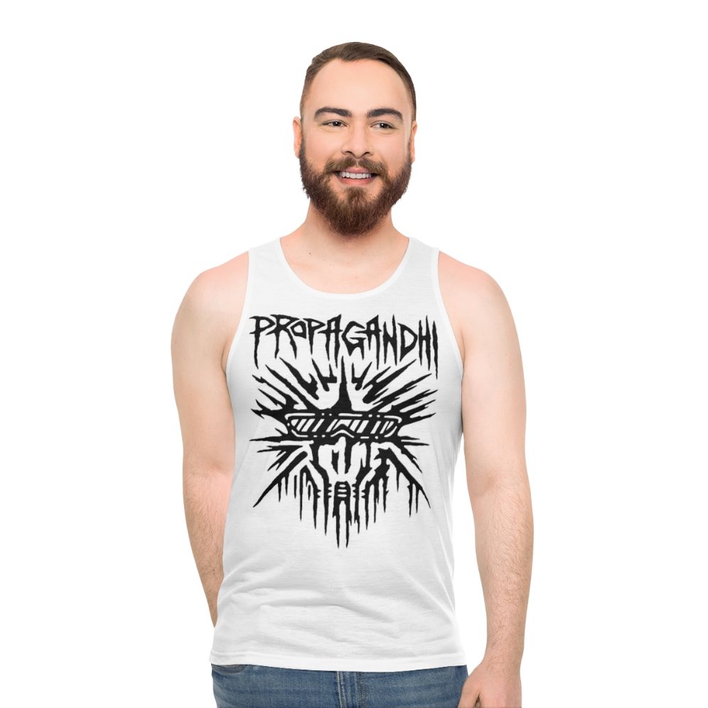 Unisex tank top with graphic design for music fans