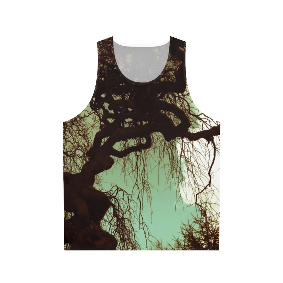 Unisex tank top with nature landscape design