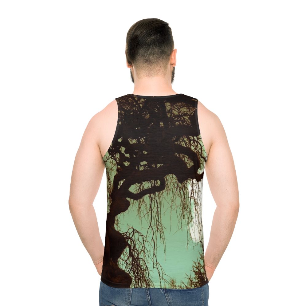 Unisex tank top with nature landscape design