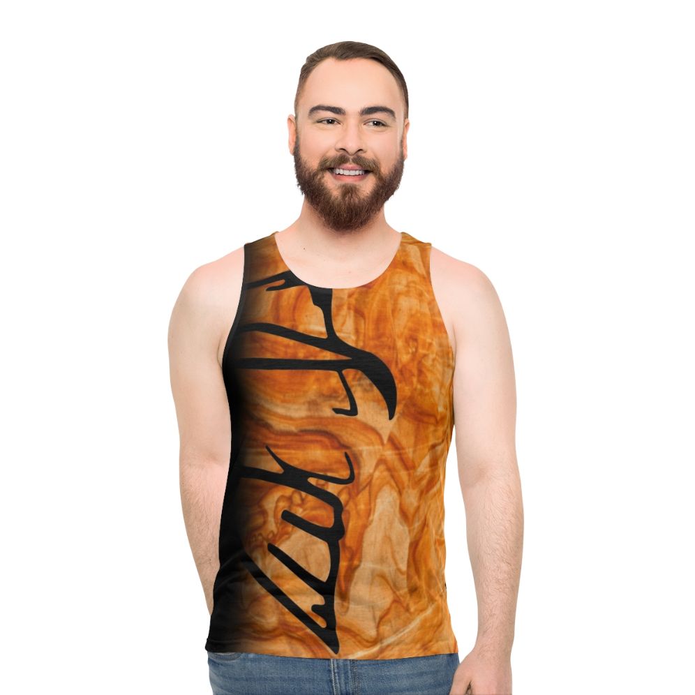 Unisex tank top in camouflage design for outdoor activities