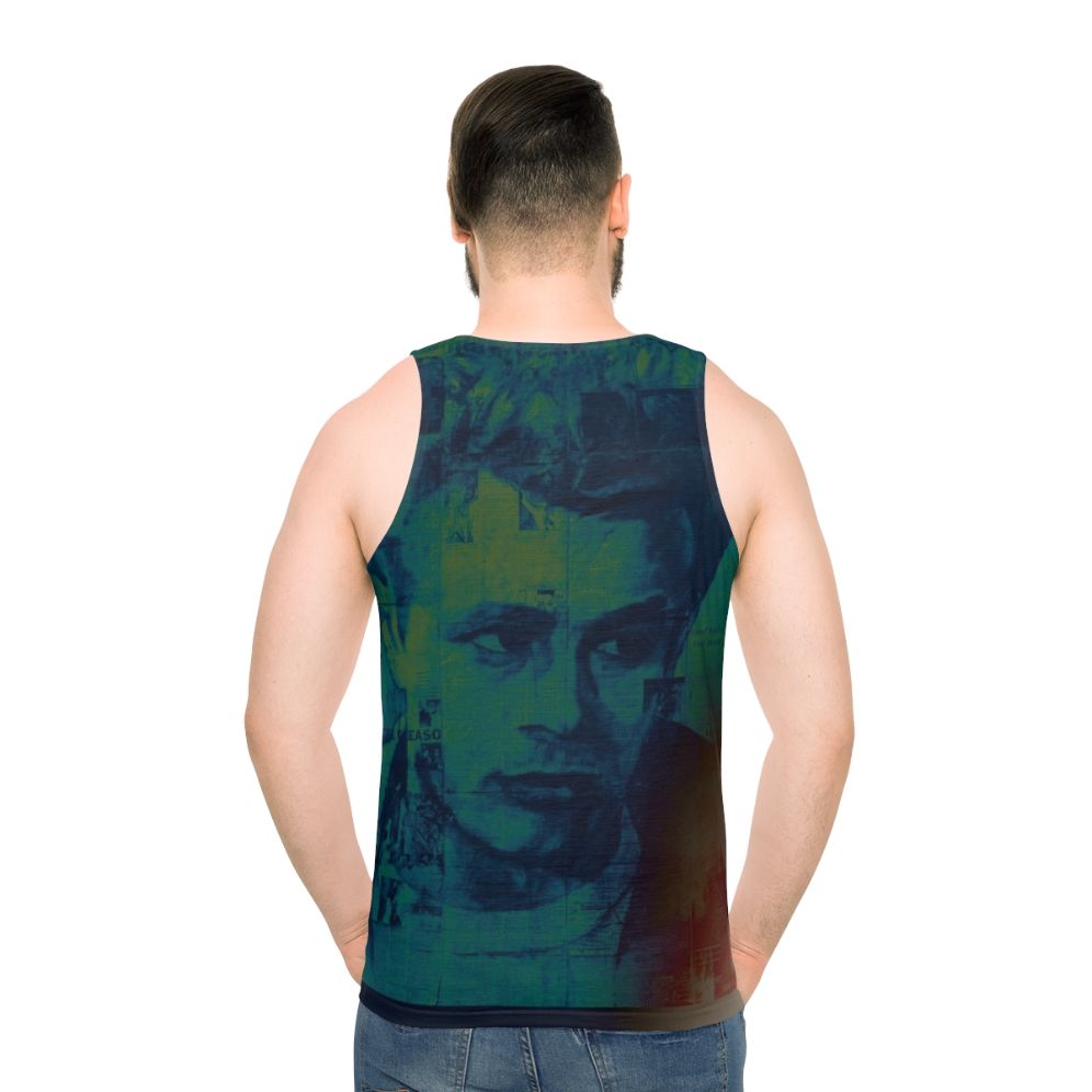 Unisex tank top with rebel chic celebrity inspired design