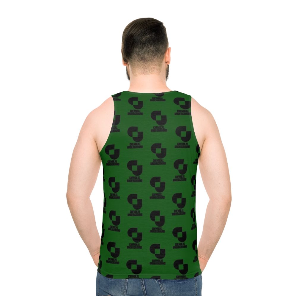 Unisex tank top featuring a record label design from Glasgow, Scotland