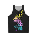 Unisex tank top with "Smile Like" design