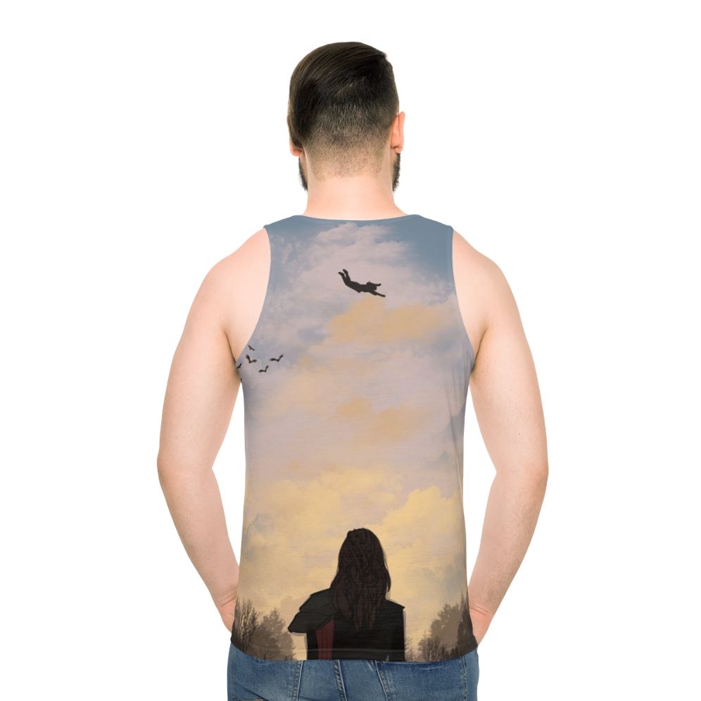 Unisex tank top with The 100 characters Clarke Griffin and Lexa