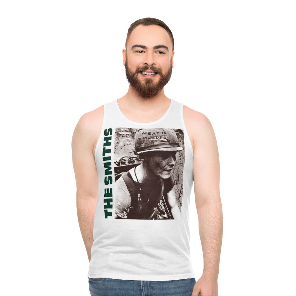 Unisex tank top with graphic design for music fans