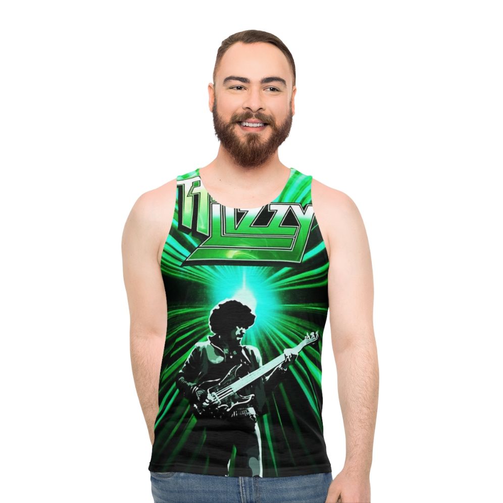Unisex tank top with Thin Lizzy band logo