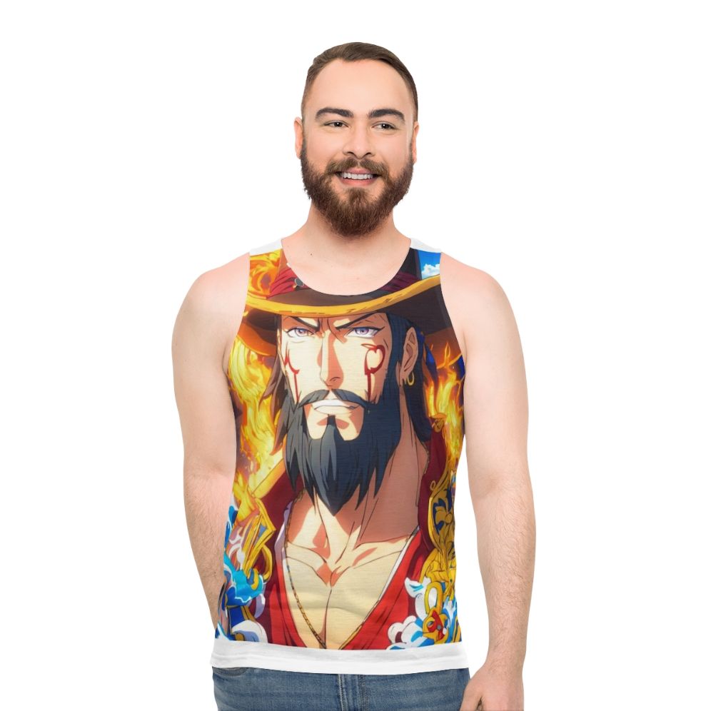Unisex tank top with trendy graphic design