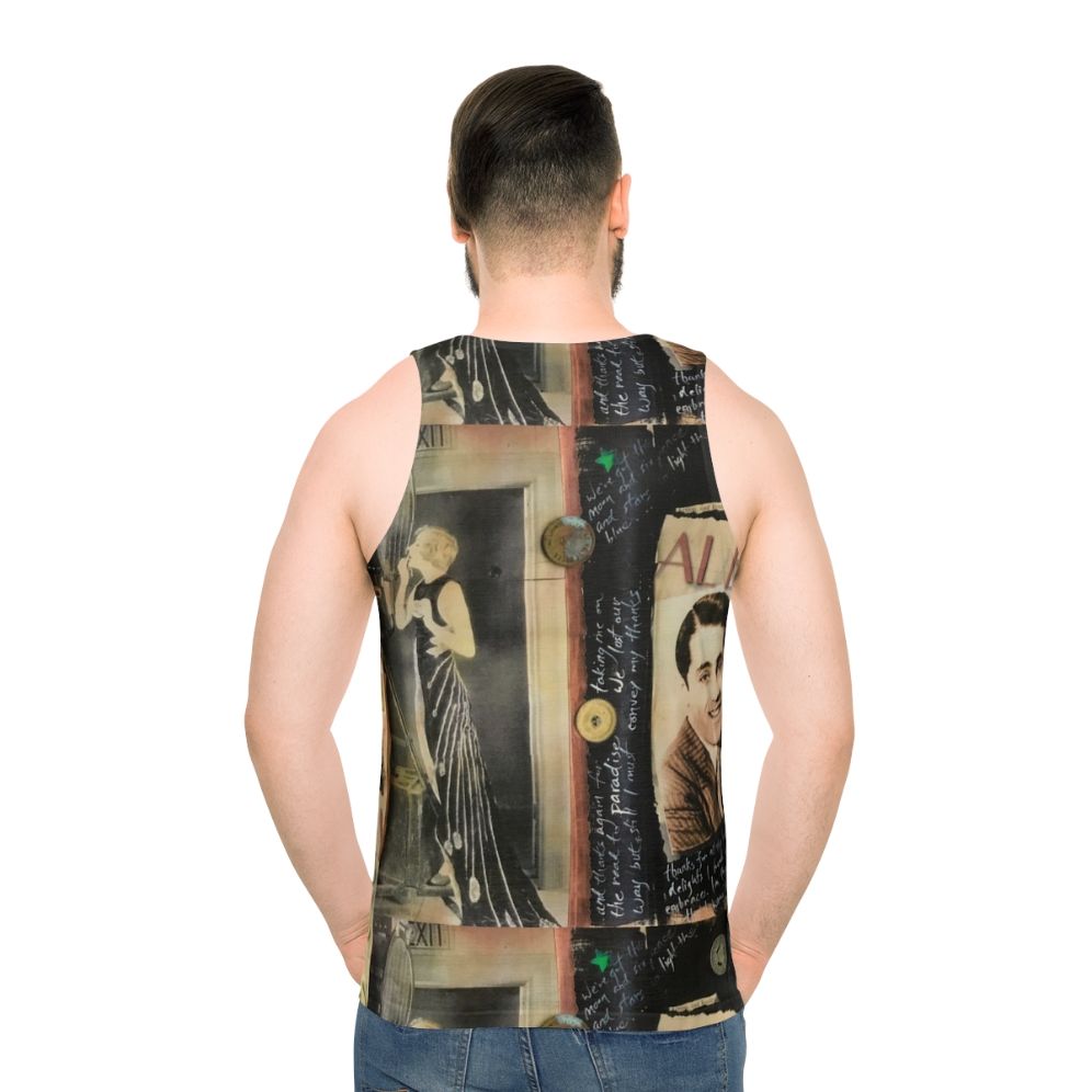 Unisex tank top with vintage Hollywood fashion design