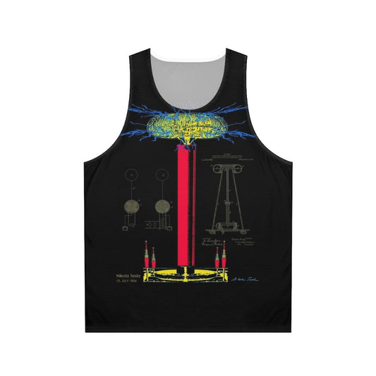 Unisex Tesla Coil Electricity Technology Tank Top
