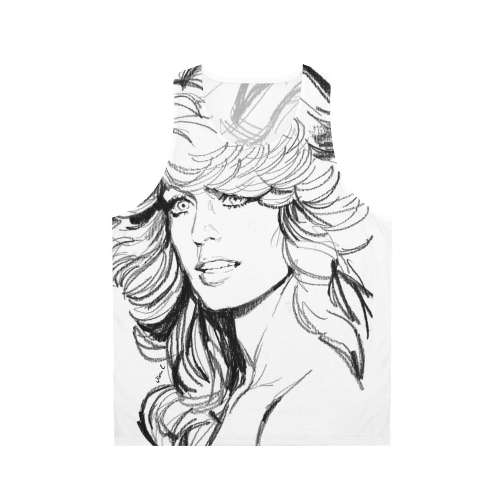Unisex TGIF Friday Tank Top with Farrah Fawcett Inspired Design