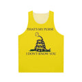 Unisex "That's My Purse, I Don't Know You" Funny Tank Top