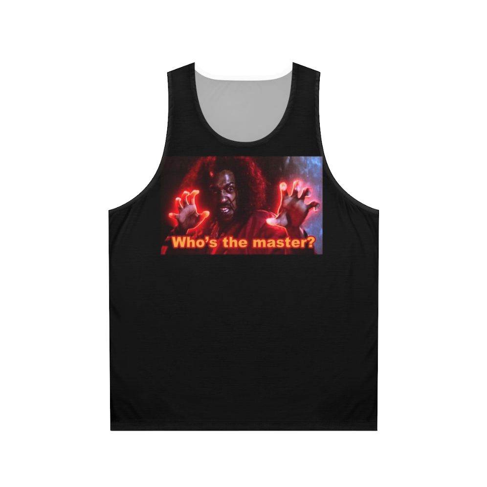 Unisex tank top with 'The Last Dragon' Shonuff design