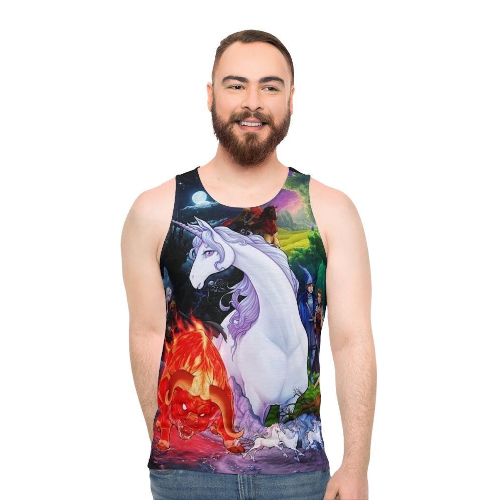Unisex tank top inspired by the fantasy movie "The Last Unicorn"