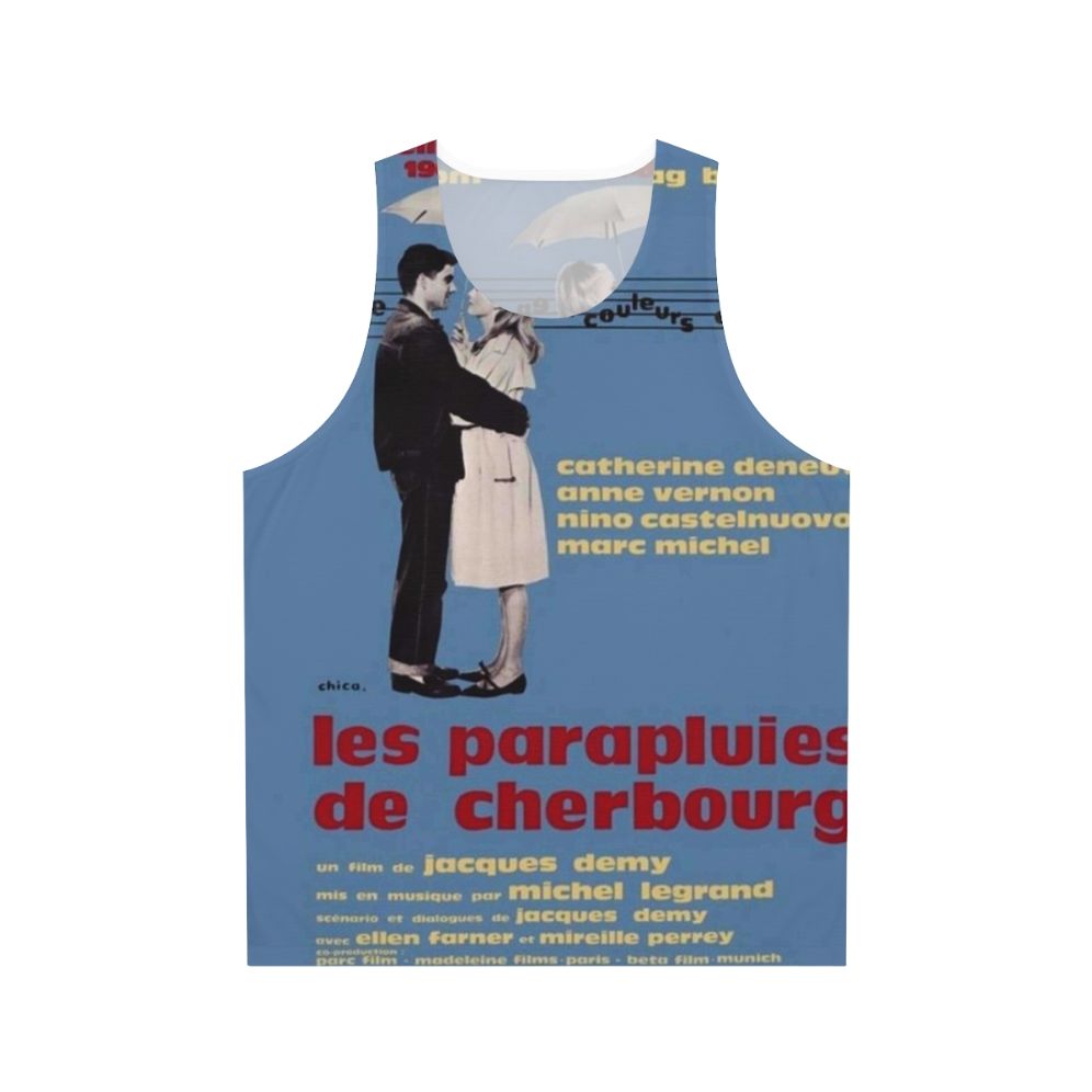 Unisex tank top featuring the movie "The Umbrellas of Cherbourg"