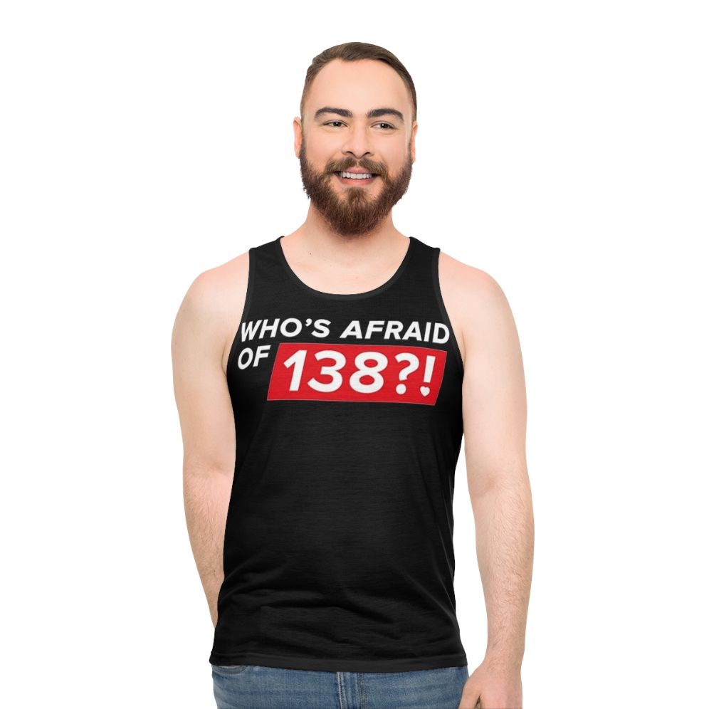 Unisex tank top with trance music design