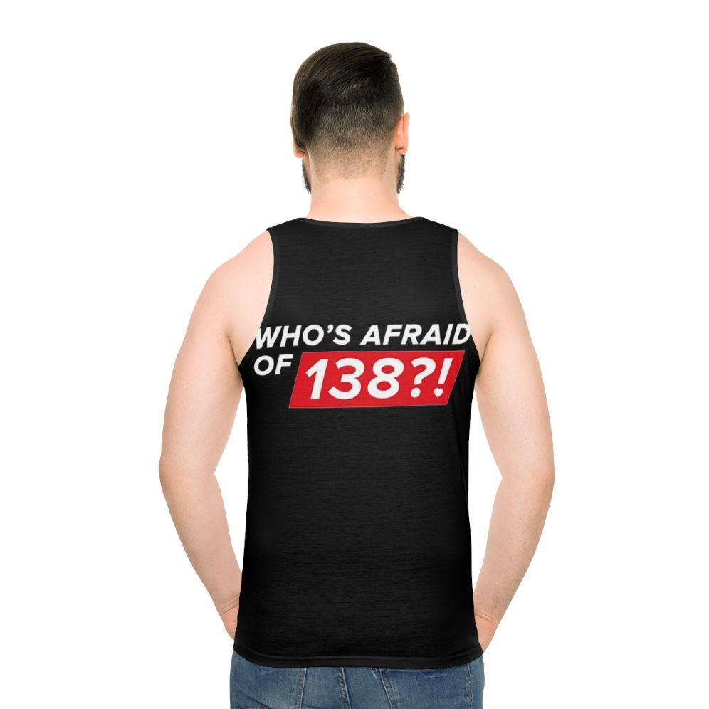 Unisex tank top with trance music design