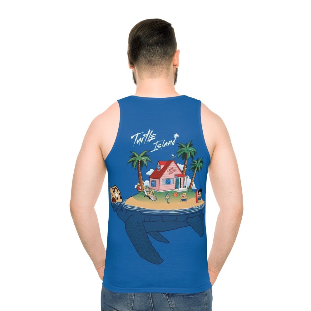 Unisex Turtle Island Tank Top