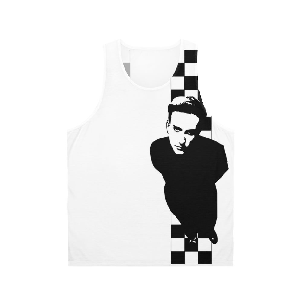 Unisex two-tone terry cloth tank top